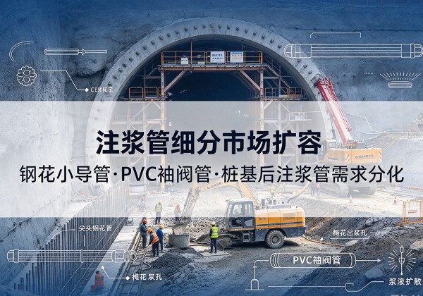 代县注浆管细分市场扩容，隧道钢花小导管、PVC 袖阀管、桩基后注浆管需求分化